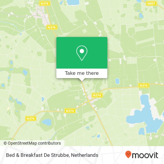 Bed & Breakfast De Strubbe map