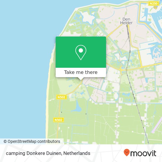 camping Donkere Duinen map