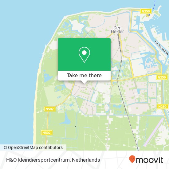 H&O kleindiersportcentrum map