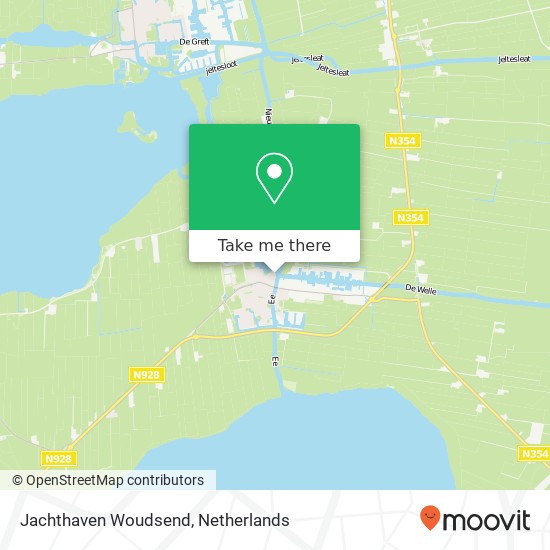 Jachthaven Woudsend map