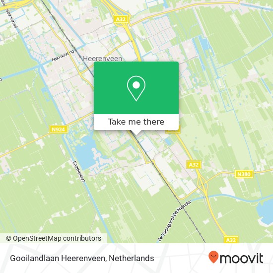 Gooilandlaan Heerenveen Karte