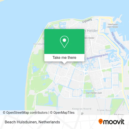 Beach Huisduinen map