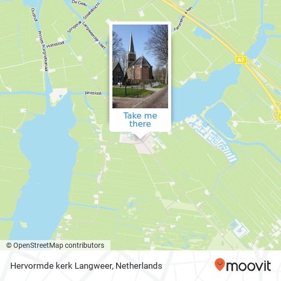 Hervormde kerk Langweer map