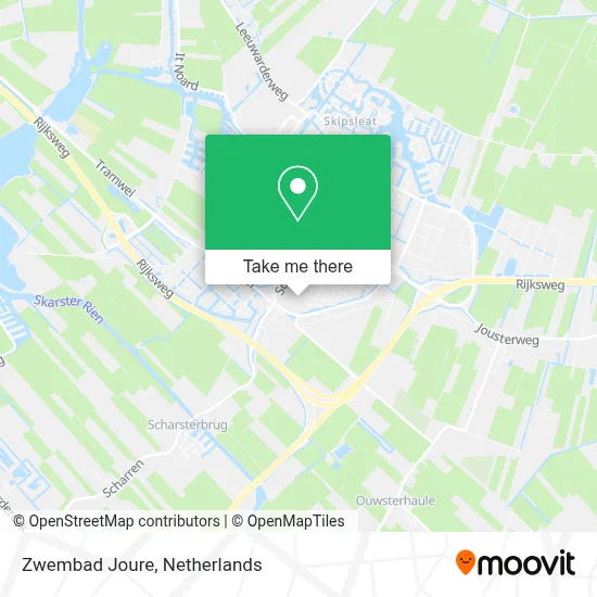 Zwembad Joure map