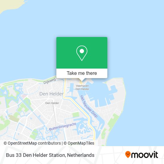 Bus 33 Den Helder Station map