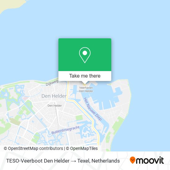 TESO-Veerboot Den Helder → Texel Karte