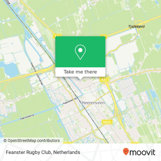 Feanster Rugby Club map