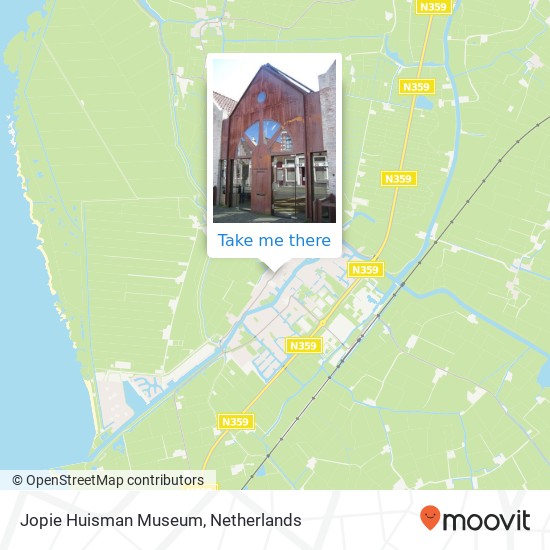 Jopie Huisman Museum map