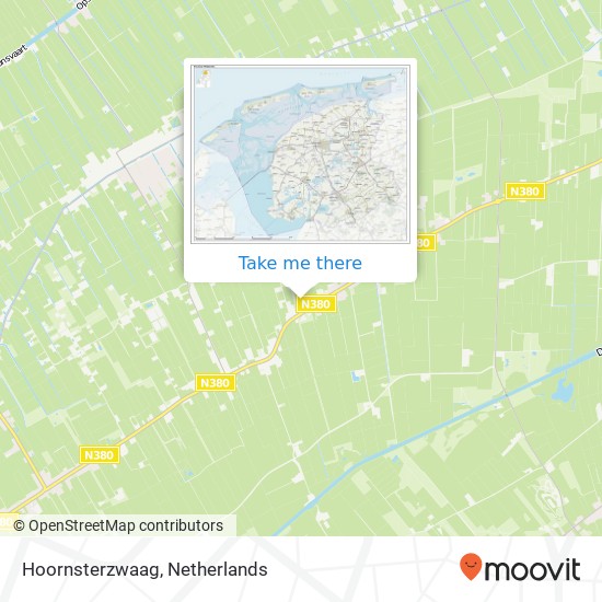 Hoornsterzwaag Karte