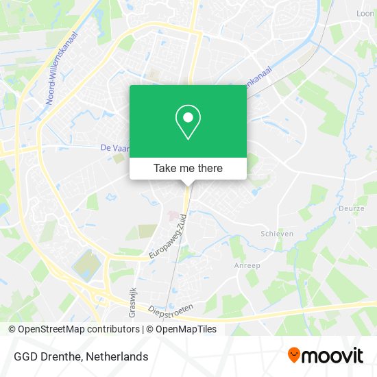 GGD Drenthe map