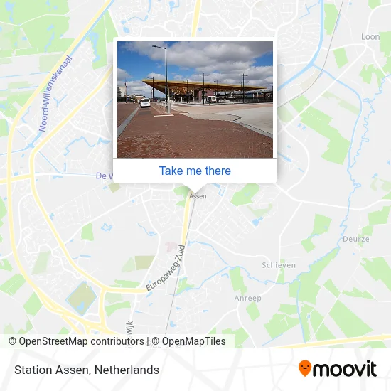 Station Assen map