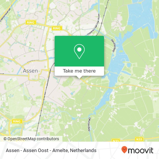 Assen - Assen Oost - Amelte map