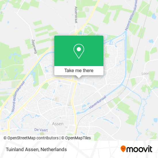 Tuinland Assen map