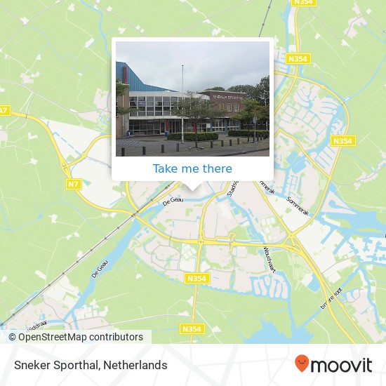 Sneker Sporthal map