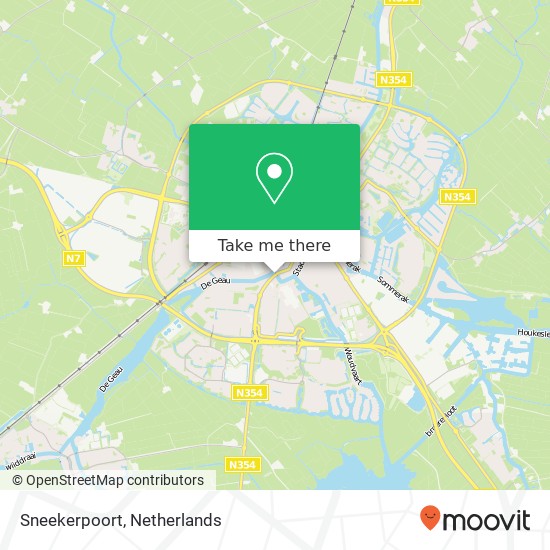 Sneekerpoort map