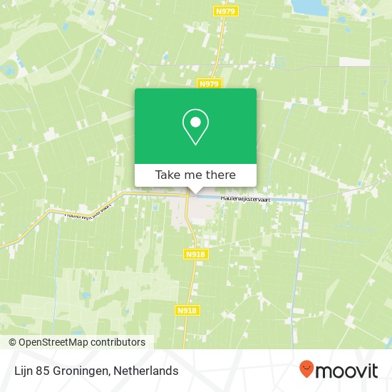 Lijn 85 Groningen map