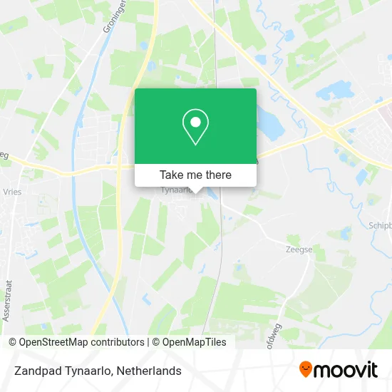 Zandpad Tynaarlo map
