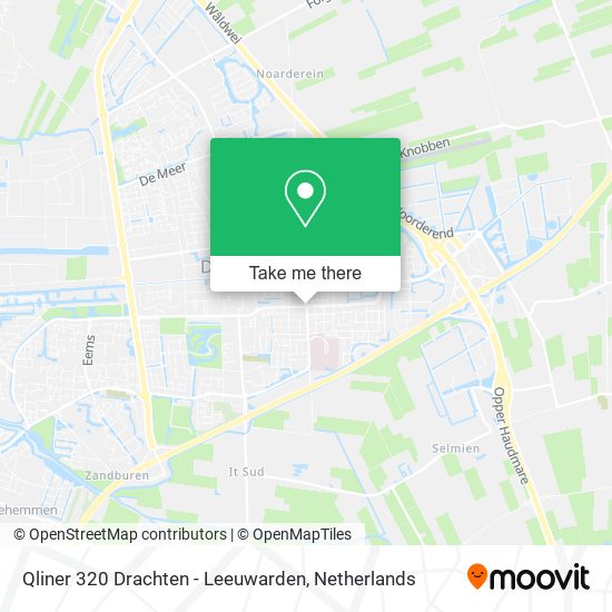 Qliner 320 Drachten - Leeuwarden map