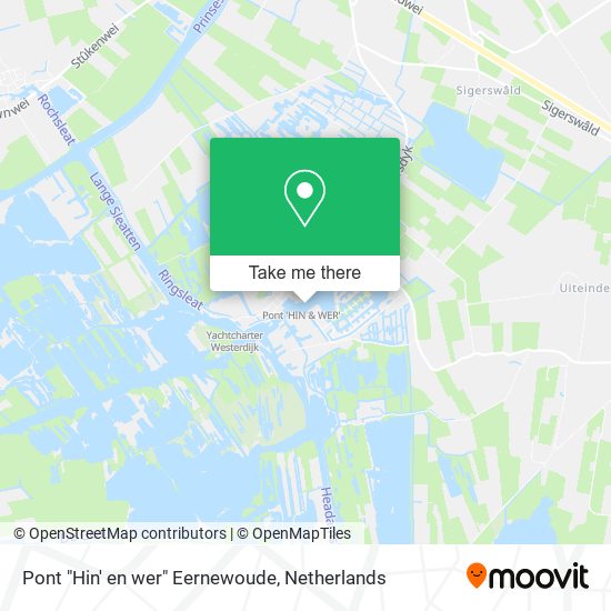 Pont "Hin' en wer" Eernewoude map