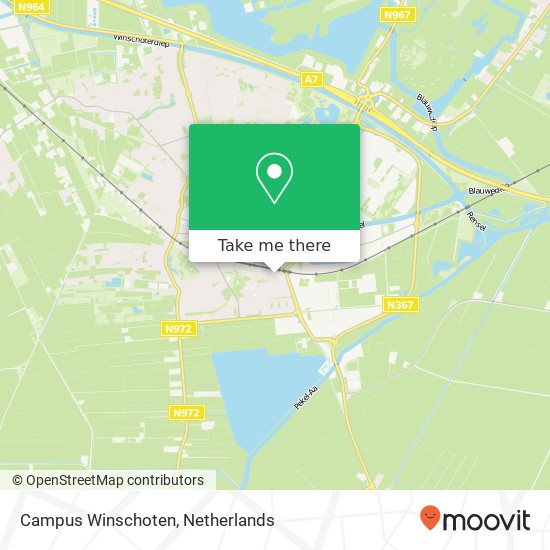 Campus Winschoten map