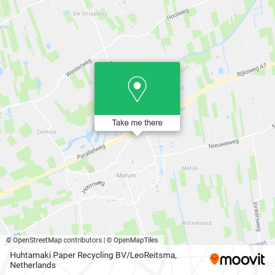 Huhtamaki Paper Recycling BV / LeoReitsma map