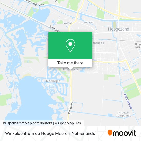 Winkelcentrum de Hooge Meeren map