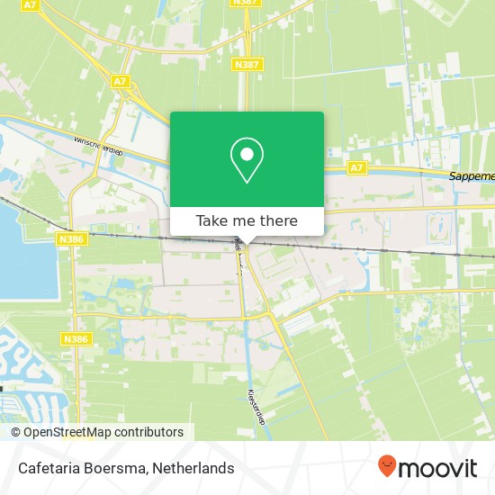 Cafetaria Boersma map