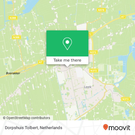 Dorpshuis Tolbert map