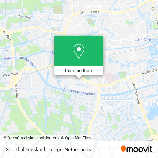 Sporthal Friesland College map