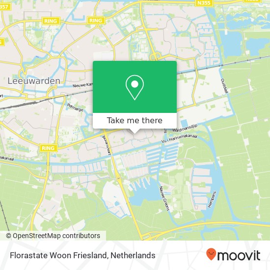 Florastate Woon Friesland map