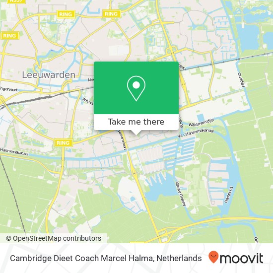 Cambridge Dieet Coach Marcel Halma map