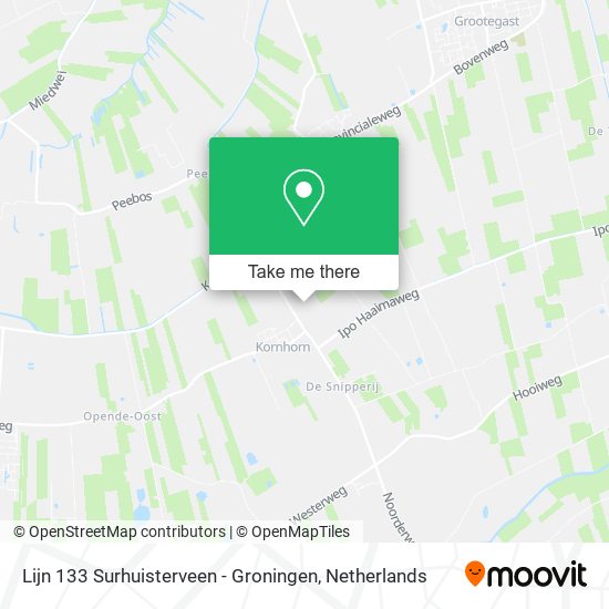 knop Knorretje Algemeen How to get to Lijn 133 Surhuisterveen - Groningen in Grootegast by Bus or  Train?