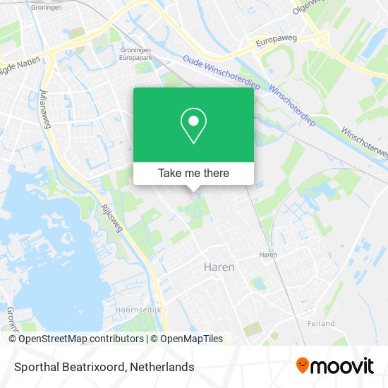 Sporthal Beatrixoord map