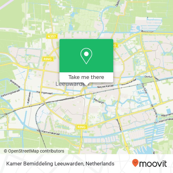 Kamer Bemiddeling Leeuwarden map