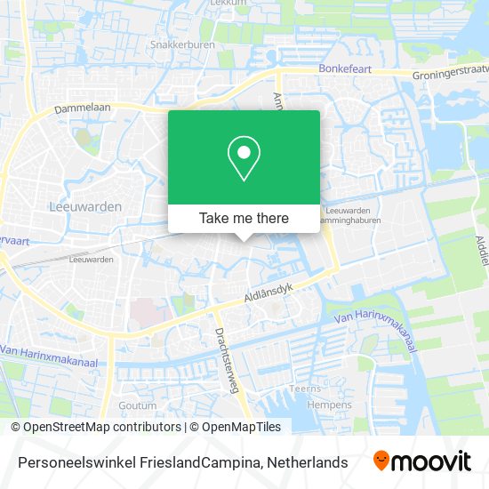 Personeelswinkel FrieslandCampina map