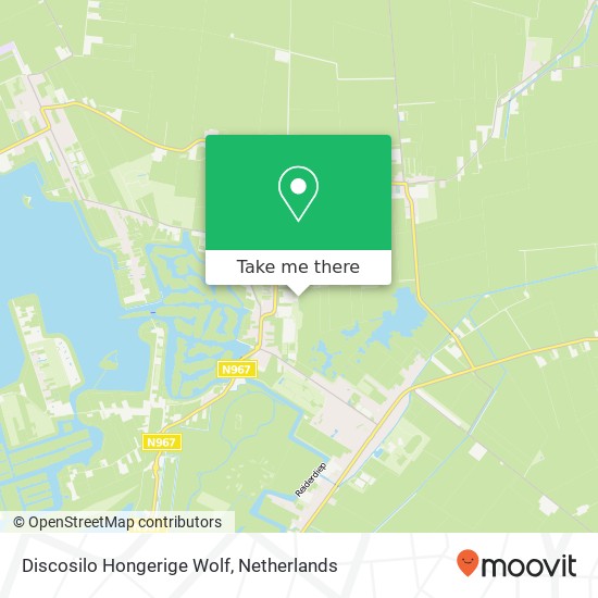 Discosilo Hongerige Wolf map