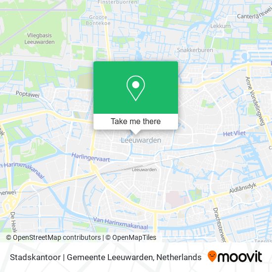 Stadskantoor | Gemeente Leeuwarden map