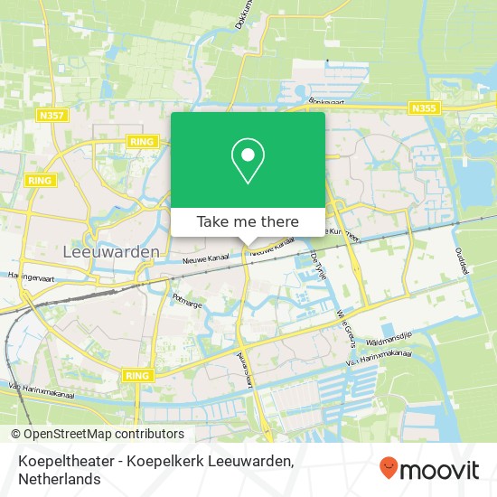 Koepeltheater - Koepelkerk Leeuwarden map