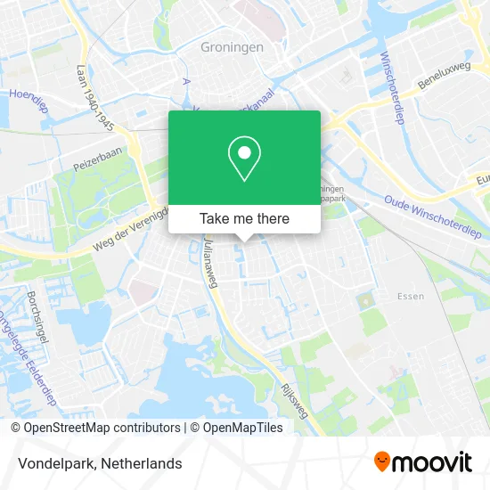 Vondelpark map