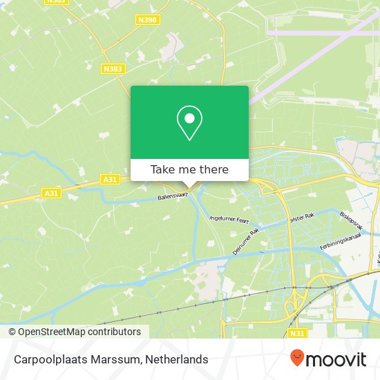 Carpoolplaats Marssum map