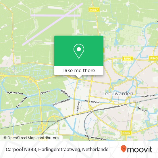 Carpool N383, Harlingerstraatweg Karte