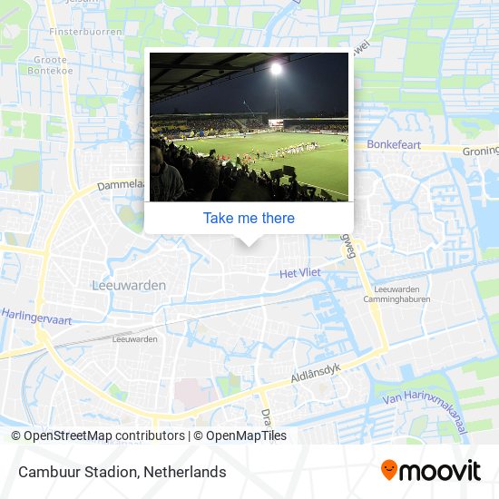 Cambuur Stadion map