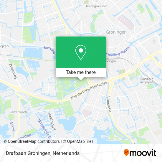 Drafbaan Groningen map