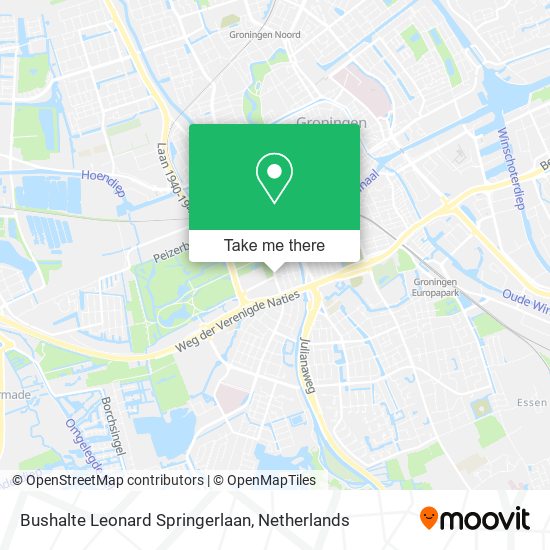 Bushalte Leonard Springerlaan map