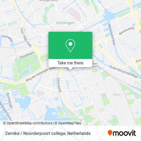 Zernike / Noorderpoort college Karte