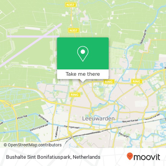 Bushalte Sint Bonifatiuspark map