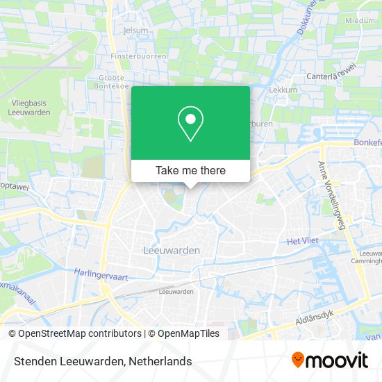Stenden Leeuwarden map