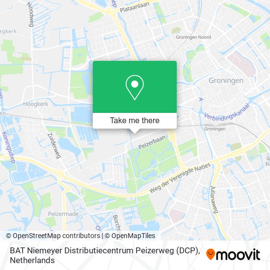 BAT Niemeyer Distributiecentrum Peizerweg (DCP) Karte