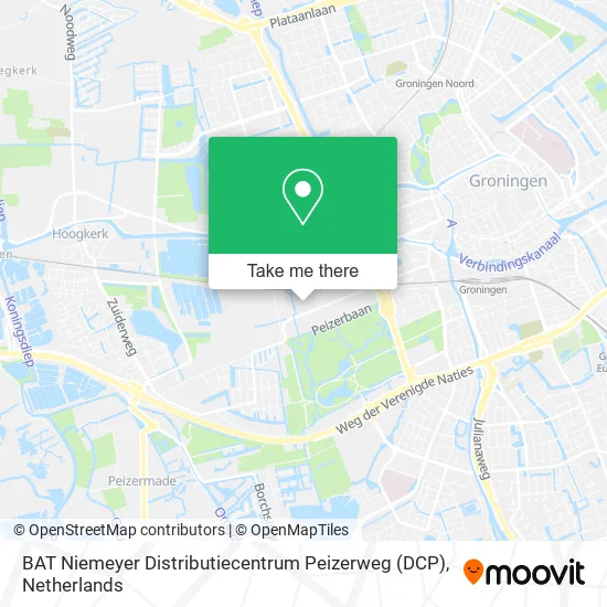 BAT Niemeyer Distributiecentrum Peizerweg (DCP) map