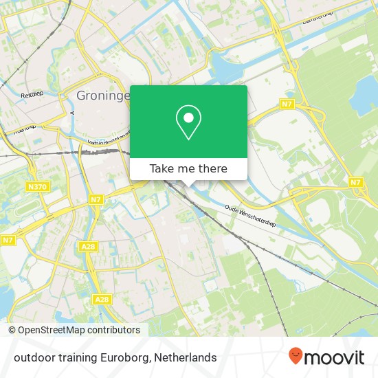 outdoor training Euroborg map